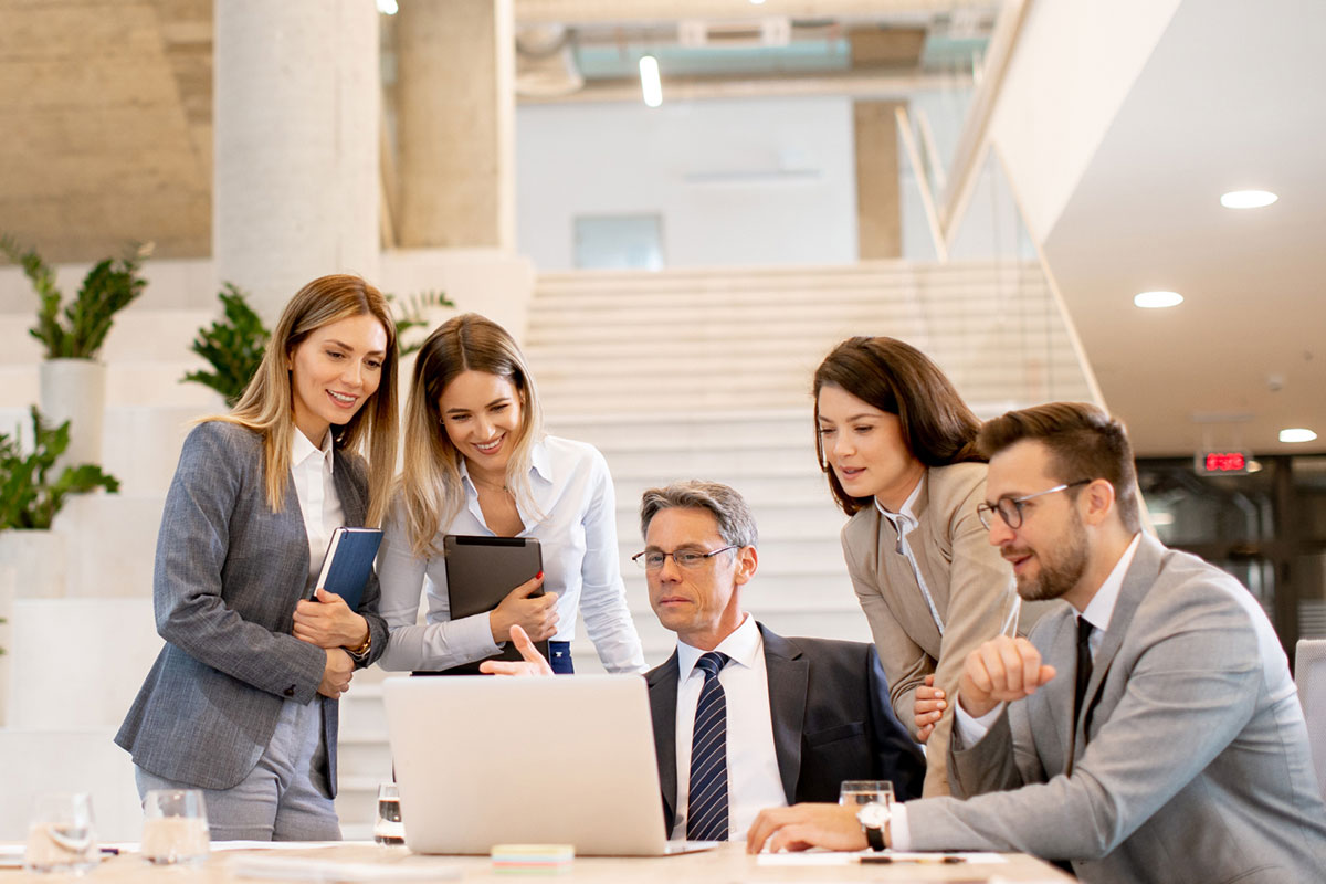 Business leaders planning connected ERP operations